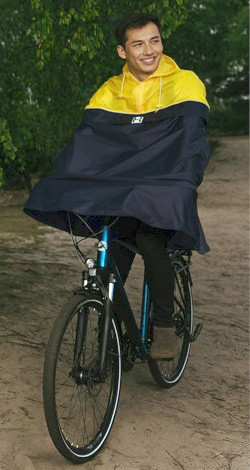 Poncho cycling cape